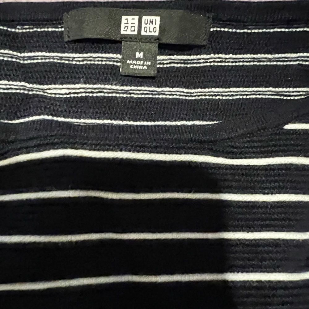 New Uniqlo nautical 3/4 sweater - Picture 3 of 3